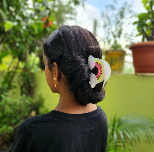 Pastel Glossy Rainbow Hair Claw