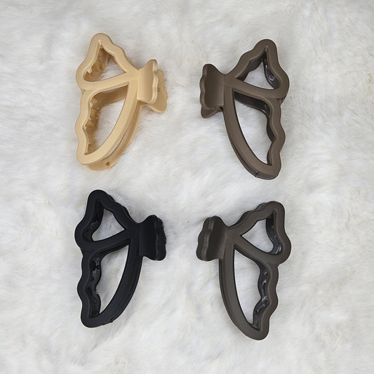 Matte Butterfly Outline Hair Claw