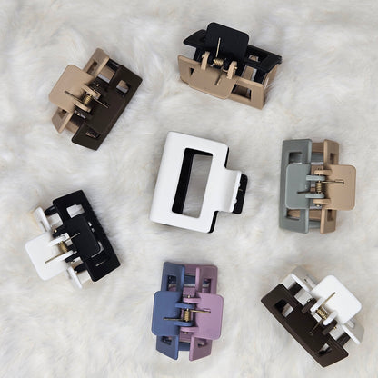 Dual Tone Square Matte Hair Claw