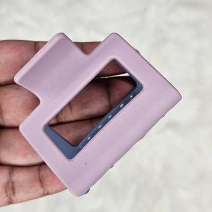 Dual Tone Square Matte Hair Claw