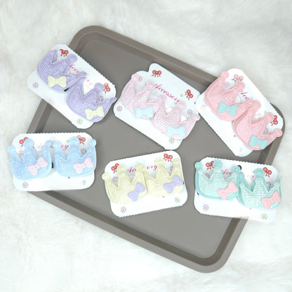 Glitter Puffy Crown Hair Clip