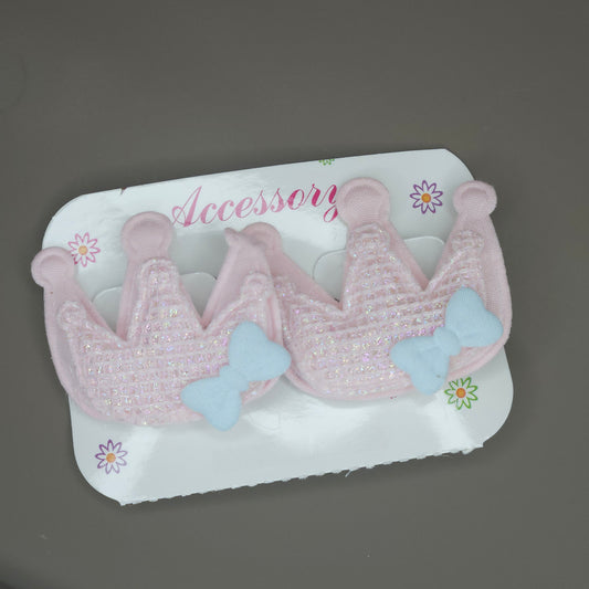 Glitter Puffy Crown Hair Clip