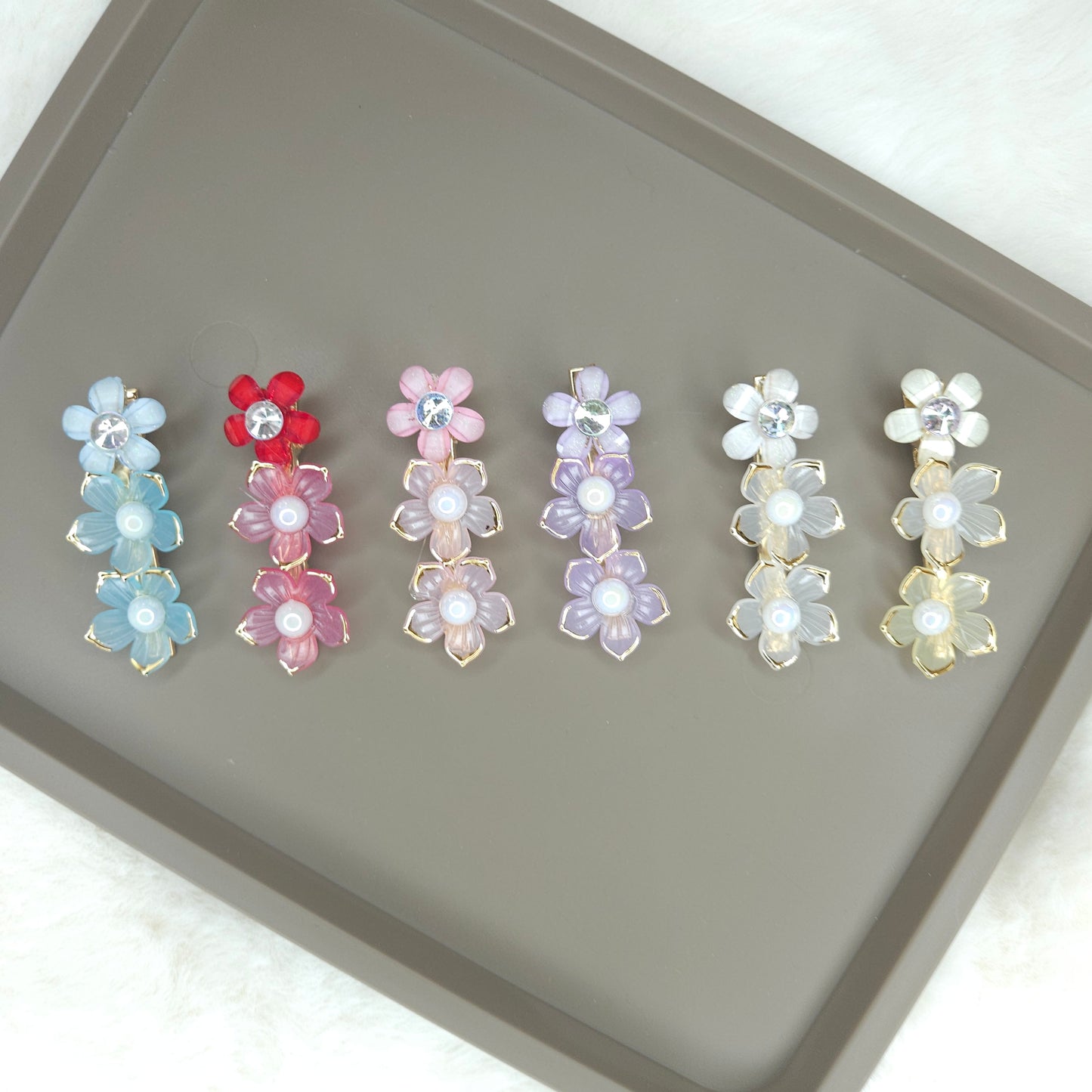 Crystal Bloom Hair Clip