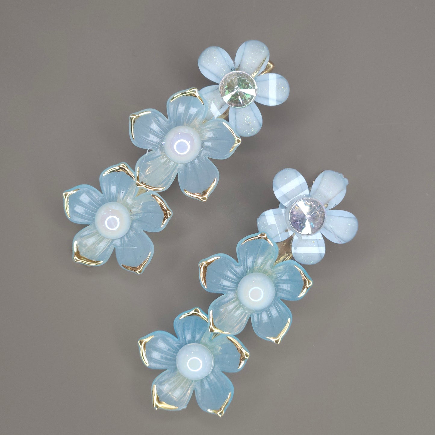 Crystal Bloom Hair Clip