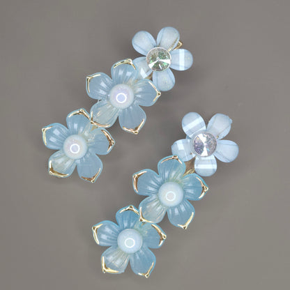 Crystal Bloom Hair Clip