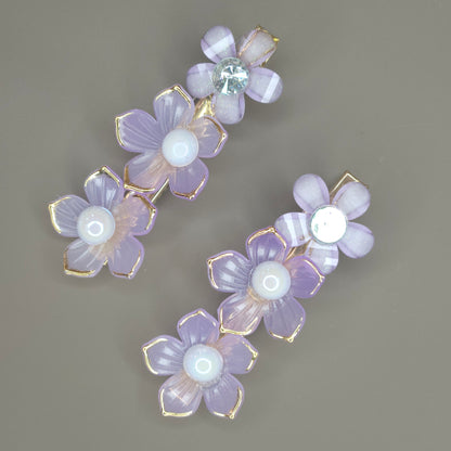 Crystal Bloom Hair Clip