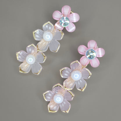 Crystal Bloom Hair Clip