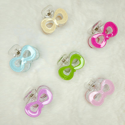 Glitter Pop Bow Hair Claw