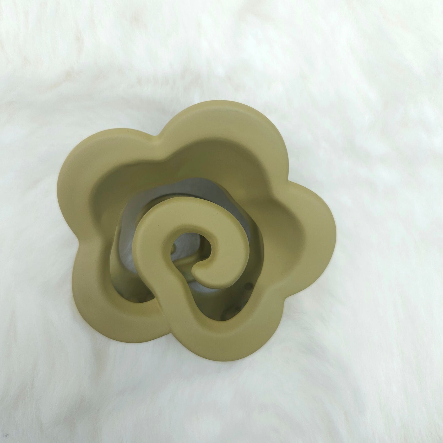 Green hair claw on a white background