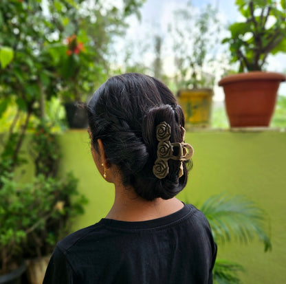 Dual Tone Rose Matte Hair Claw