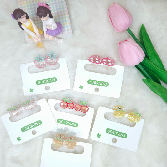 Cutie Fruity Outline Duo Hair Claws(Pair)