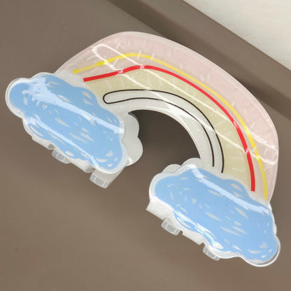 Pastel Glossy Rainbow Hair Claw