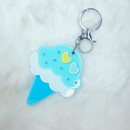 Acrylic Ice-cream Mirror Keychain