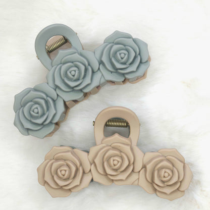 Dual Tone Rose Matte Hair Claw