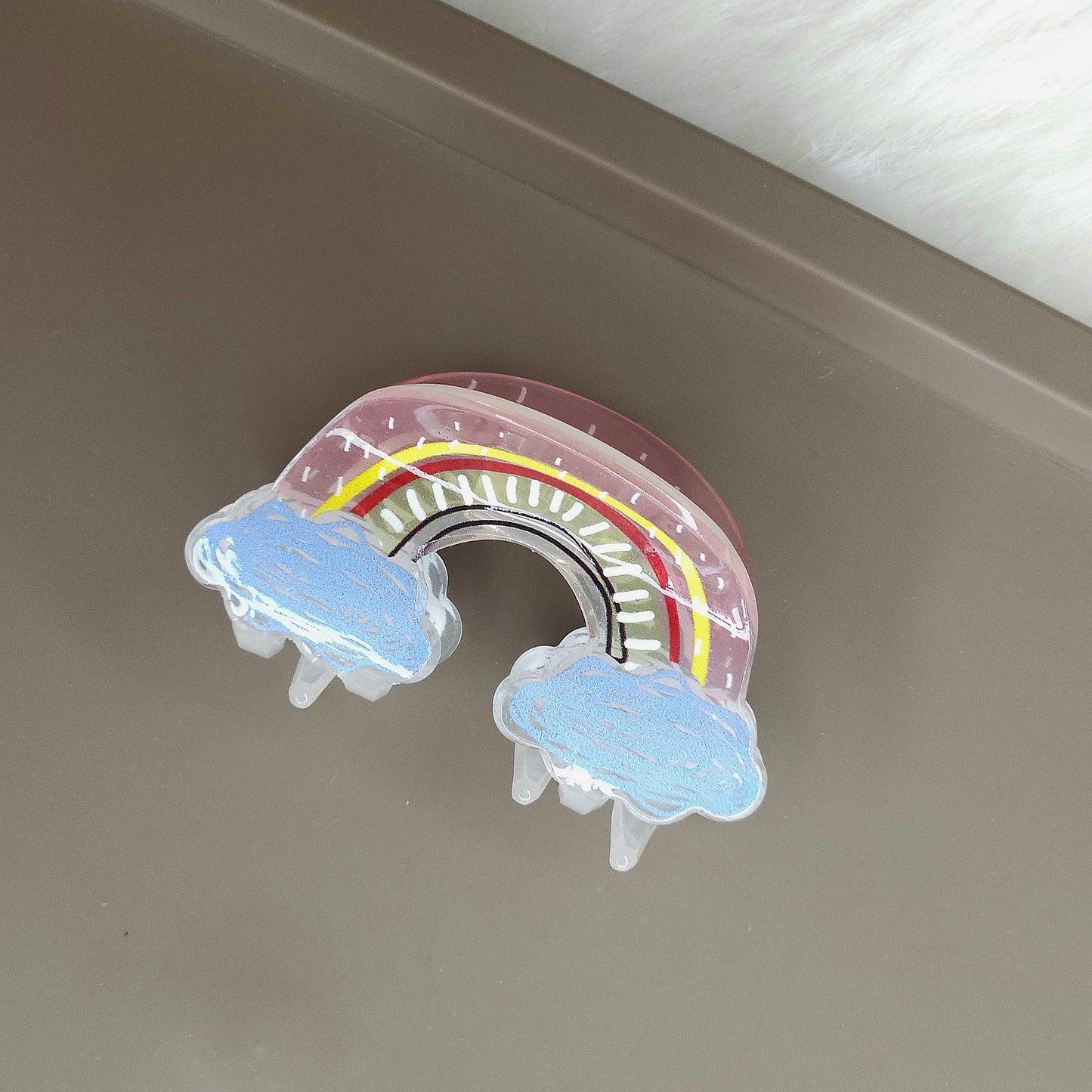 Pastel Glossy Rainbow Hair Claw