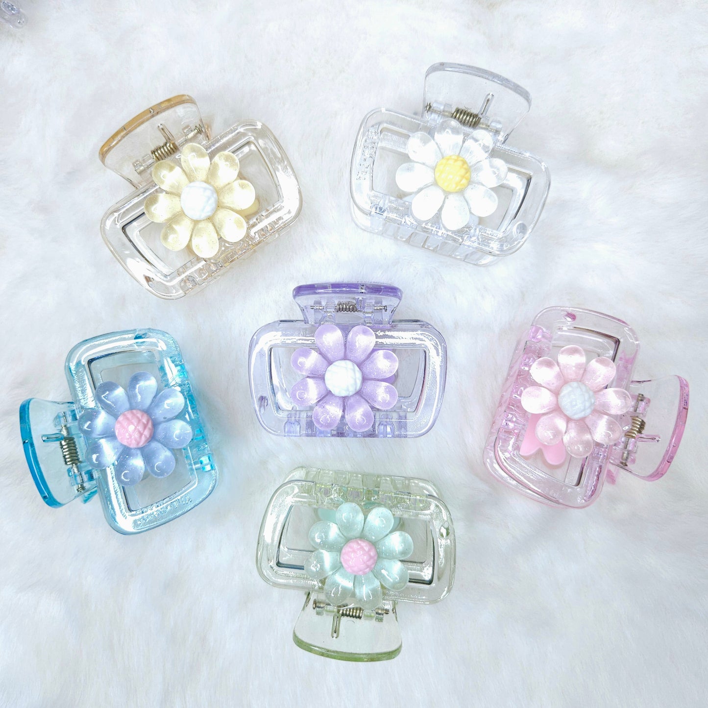 Daisy Dream Rectangle Hair Claw