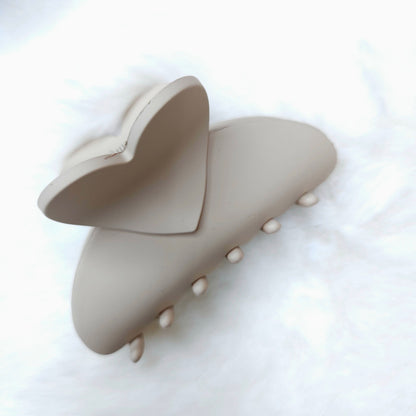 Heart Crescent Hair Claw