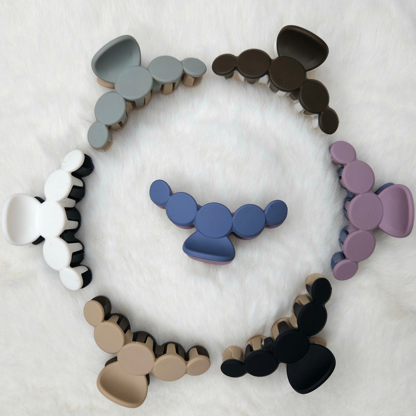 Matte Dual Tone Bubble Hair Claw