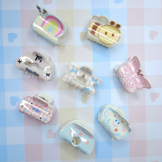 Kawaii Printed Korean Hair Claw