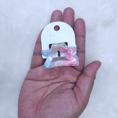 Dreamy Coral Star Hair Claw