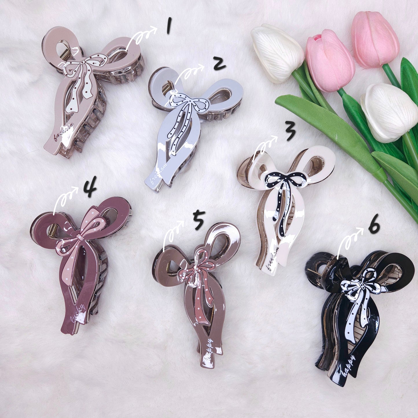 Bow Ribbon Muse Hair Claw