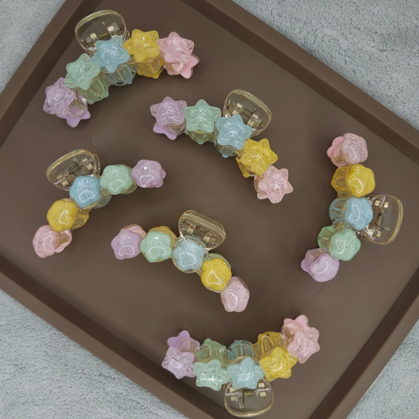 Pastel Glitter Hair Claw