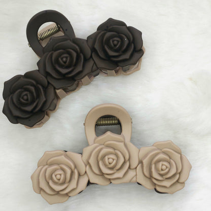 Dual Tone Rose Matte Hair Claw