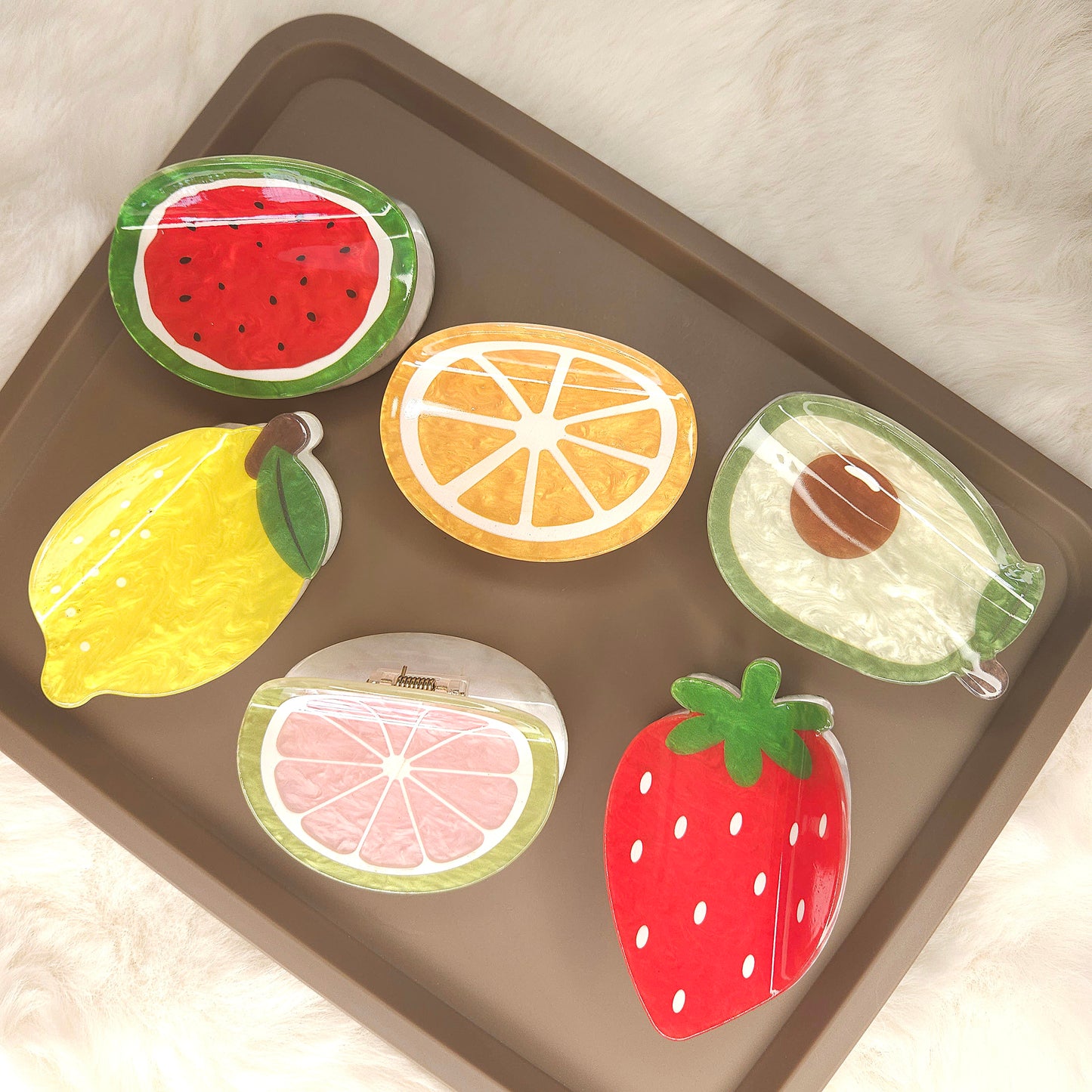 Fruity Flair Glossy Hair Claw