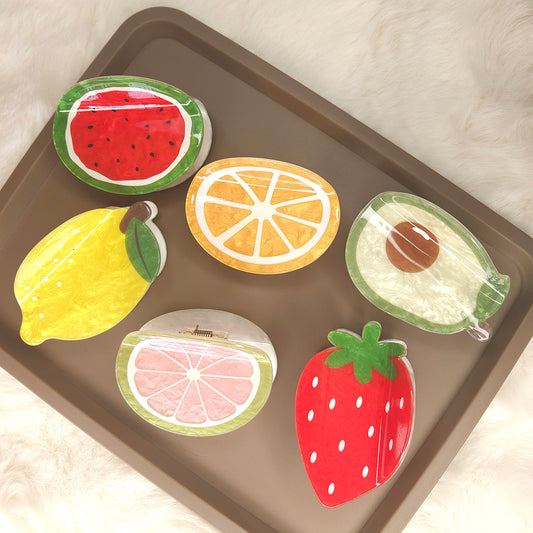 Fruity Flair Glossy Hair Claw