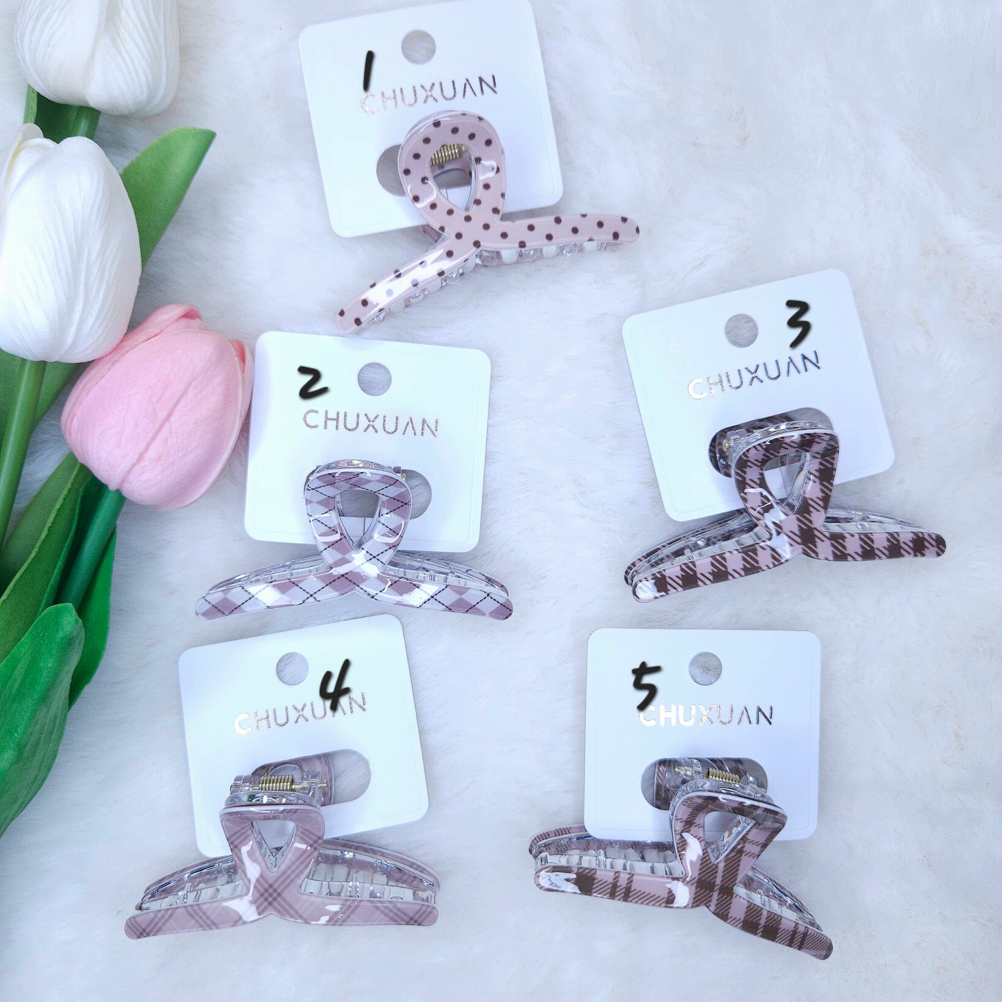 Cocoa Charm Loop Hair Claw