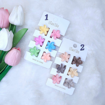 Tiny Bloom Hair Claws Card (1 pack)