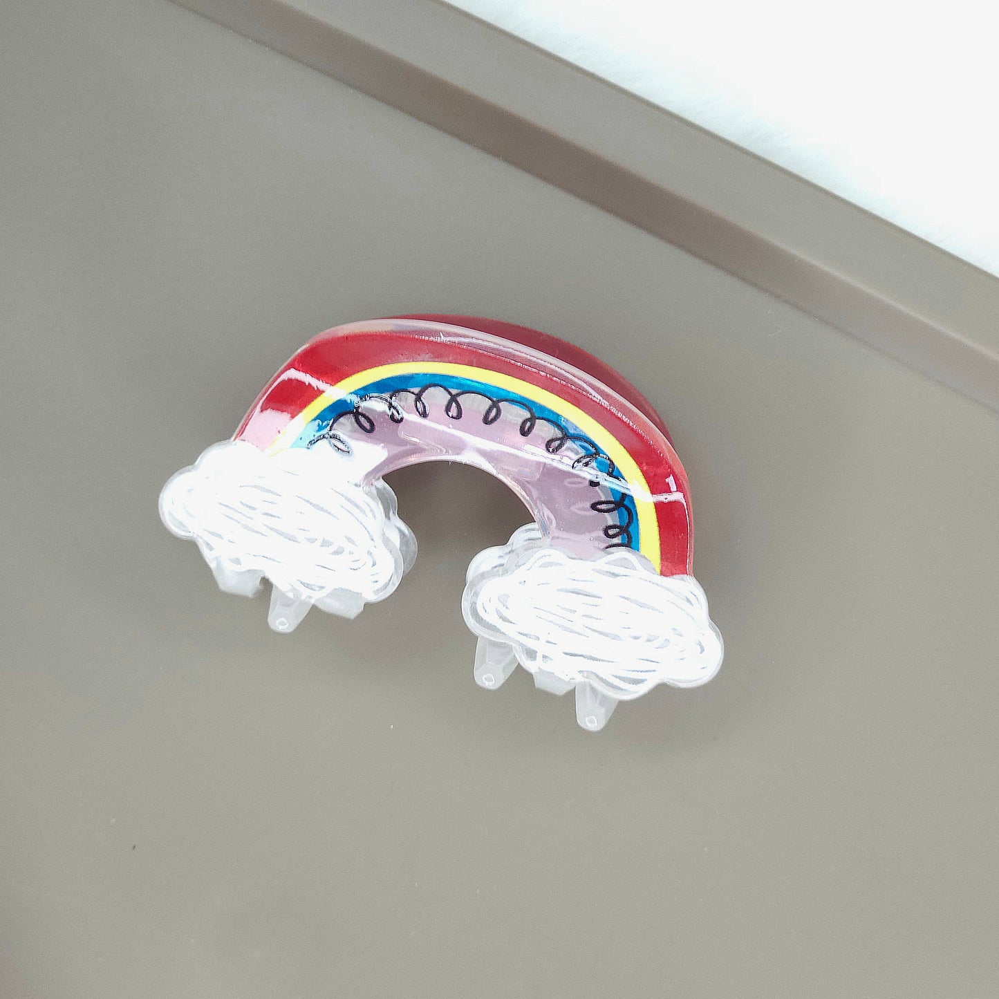 Pastel Glossy Rainbow Hair Claw