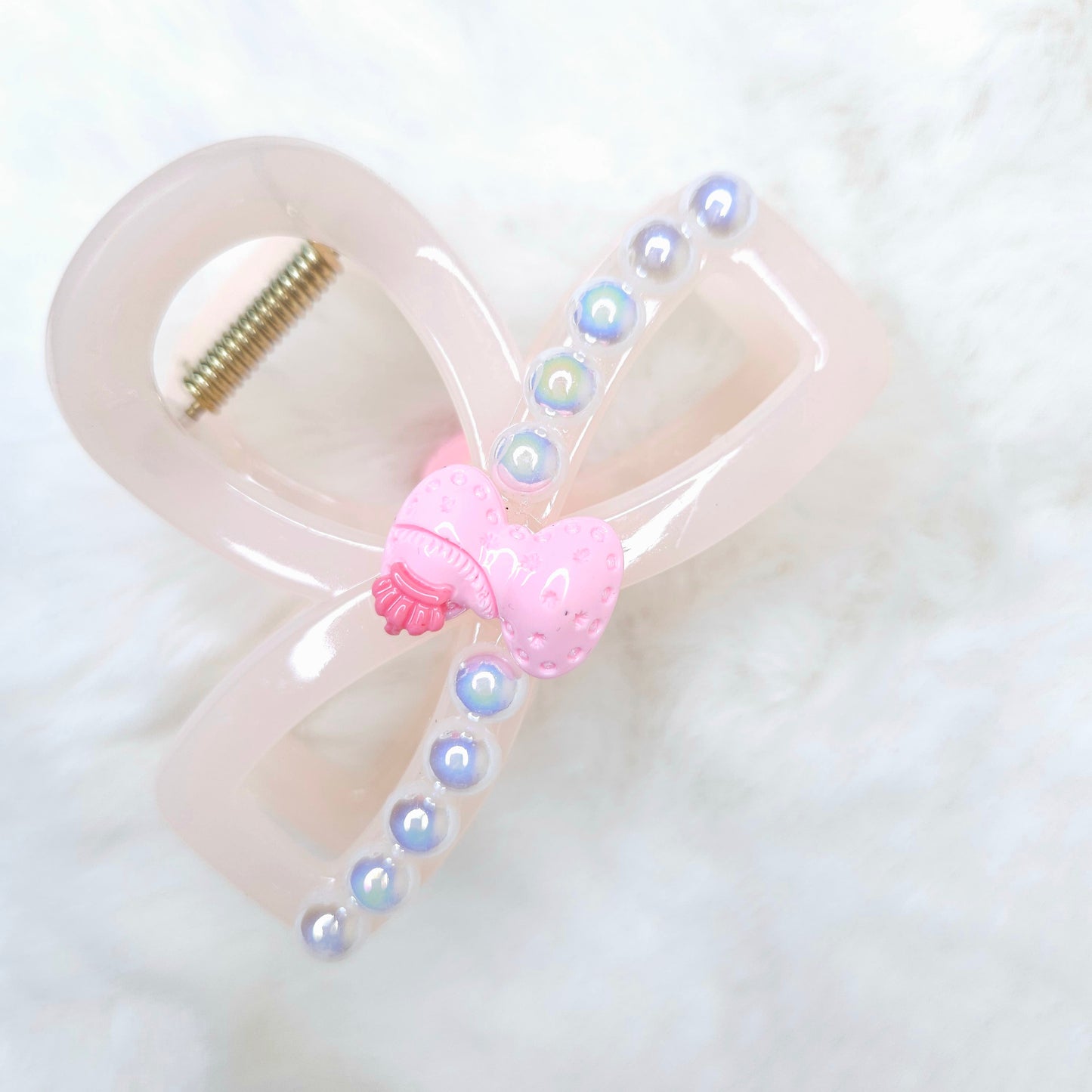 Bow & Pearls Infinity Hair Claw