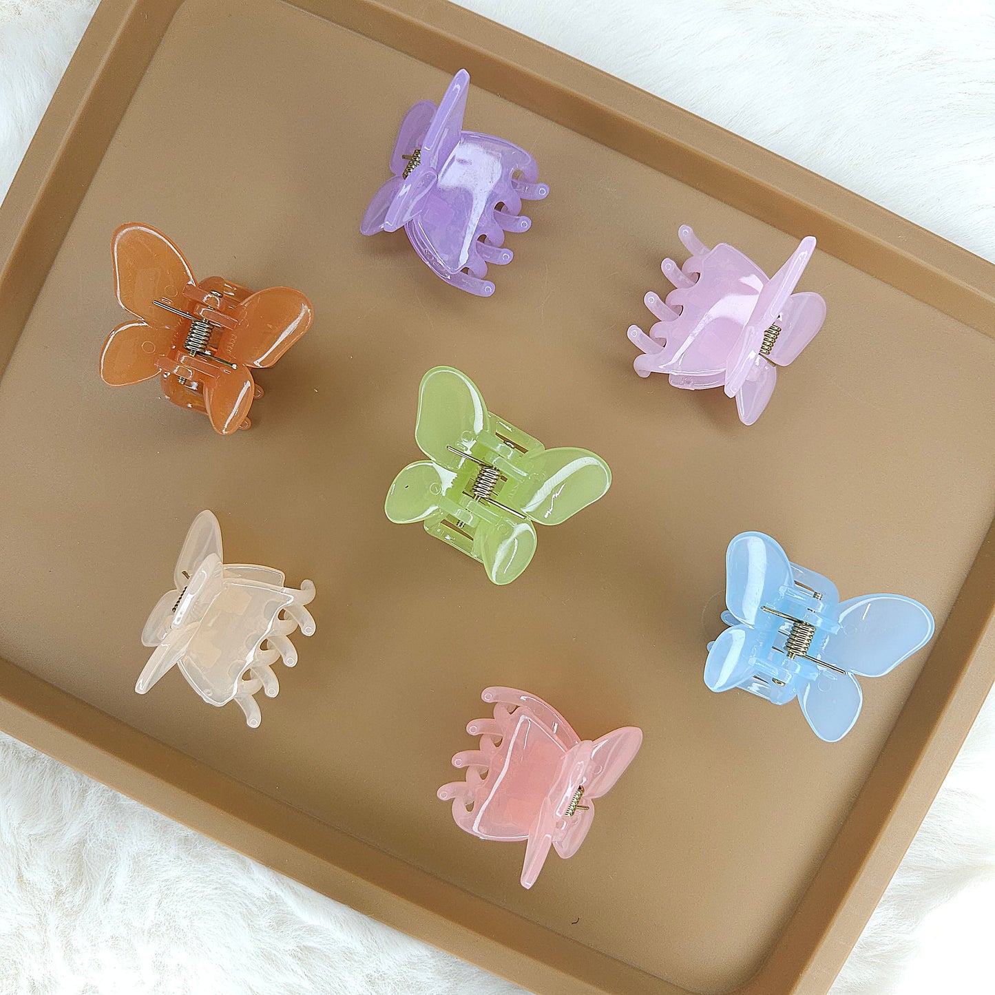 Glossy Butterfly Hair Claw