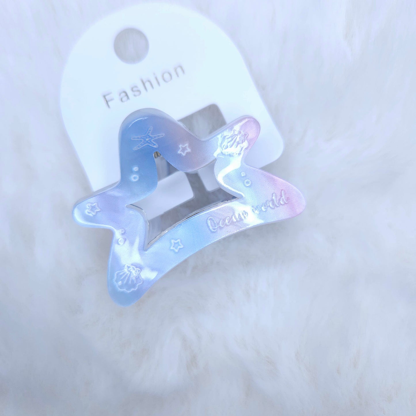 Dreamy Coral Star Hair Claw