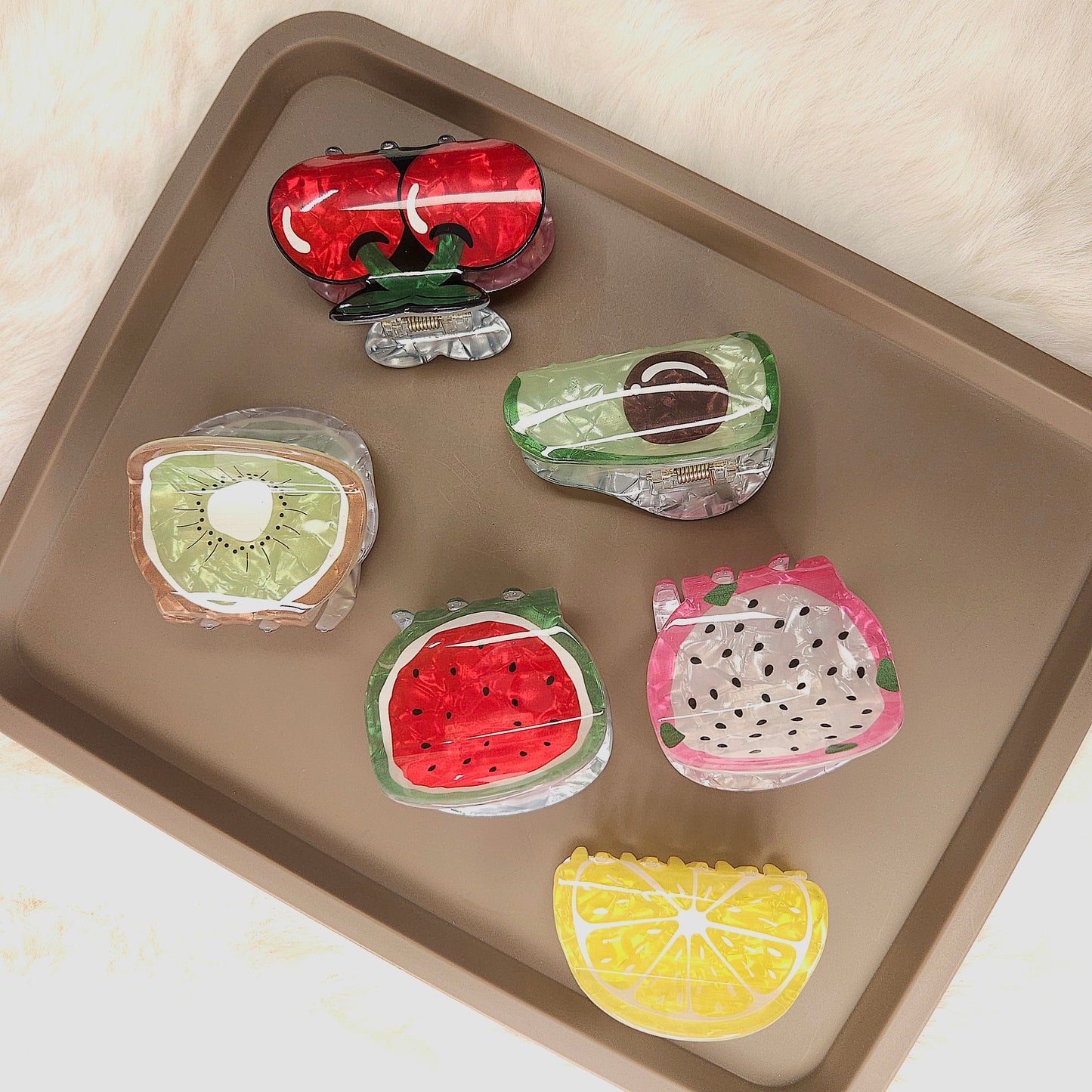 Fruity Fun Glossy Hair Claw