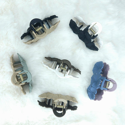 Dual Tone Hibiscus Matte Hair Claw