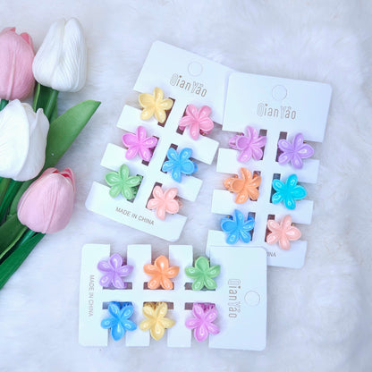 Tiny Bloom Hair Claws Card (1 pack)