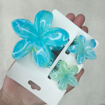 Trio Bloom Combo Hair Claws (Pack Of 3)