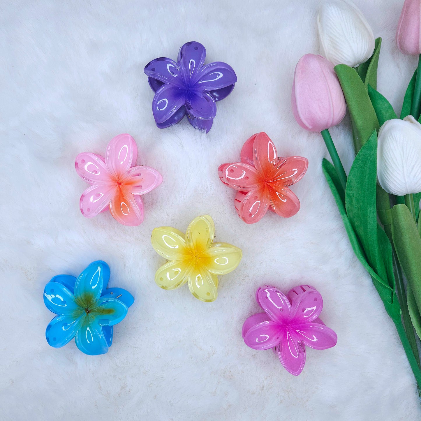 Spring Blossom Flower Hair Claw(Medium)