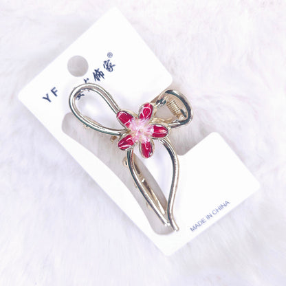 Daisy Bow Metal Hair Claw