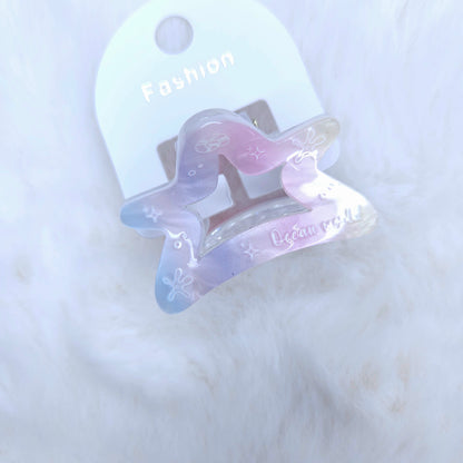 Dreamy Coral Star Hair Claw