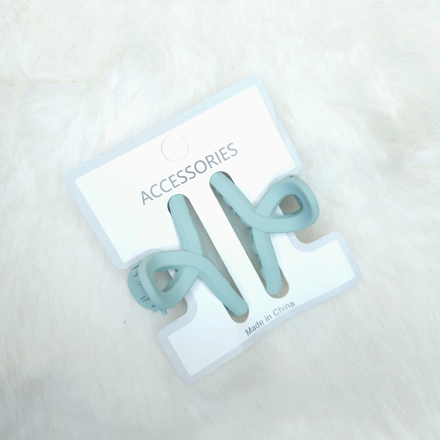 Matte Loop Hair Claws Duo Combo (Small-Pair)