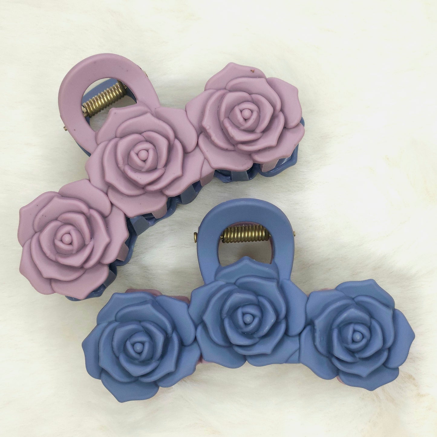 Dual Tone Rose Matte Hair Claw