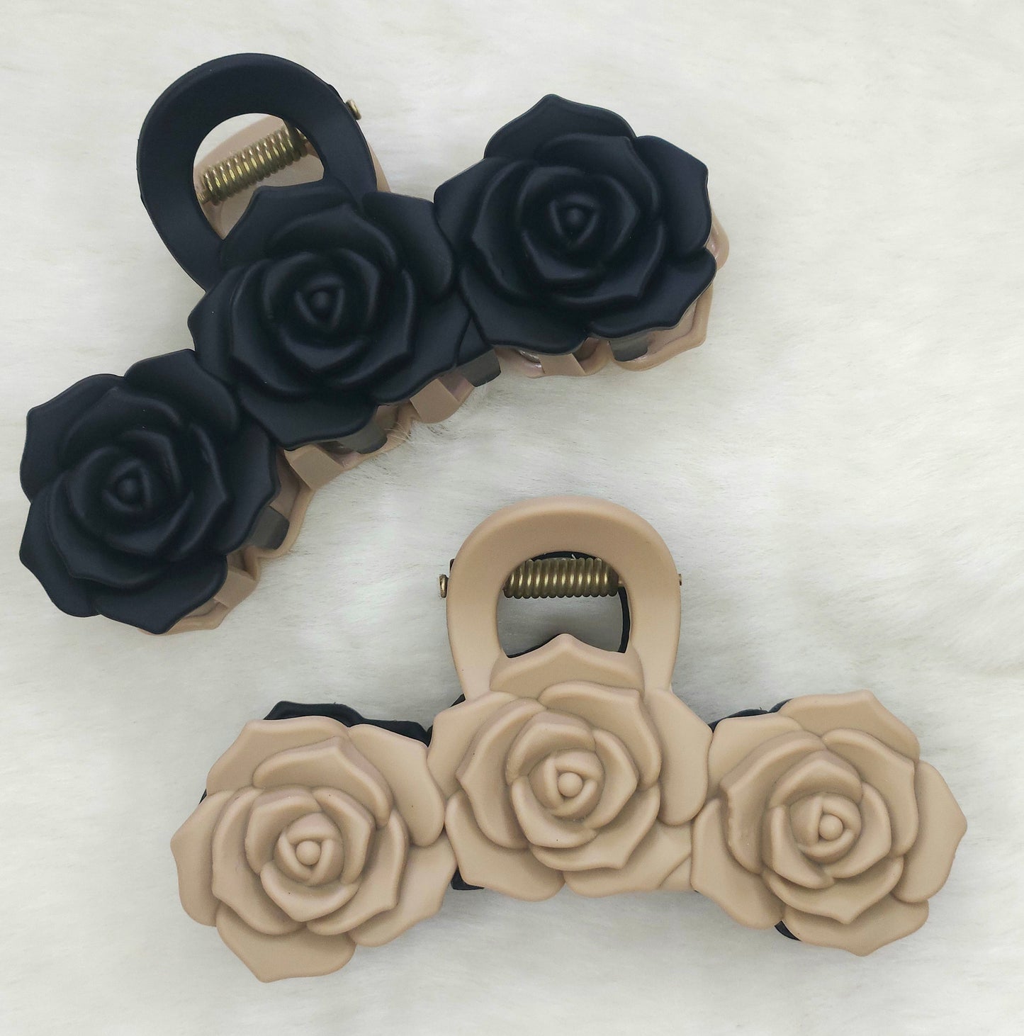 Dual Tone Rose Matte Hair Claw