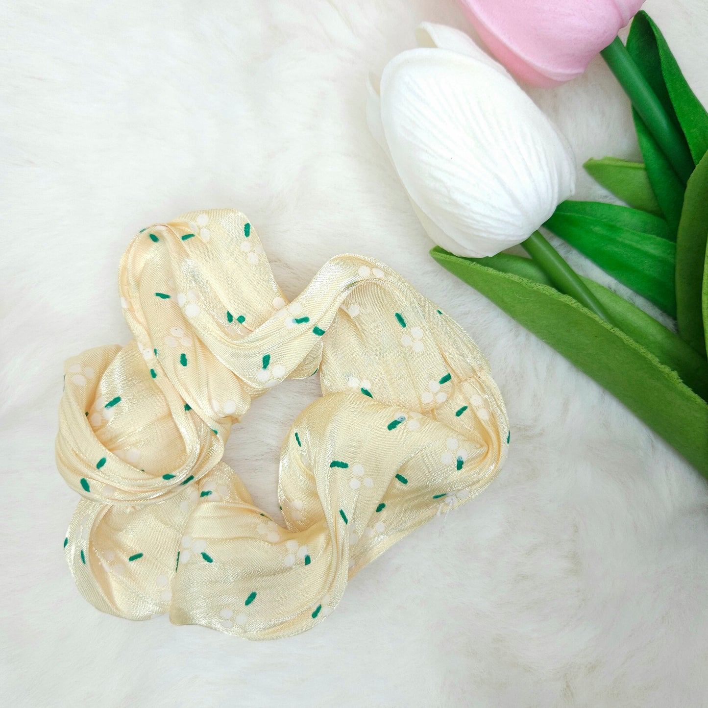 Spring Crinkle Scrunchie