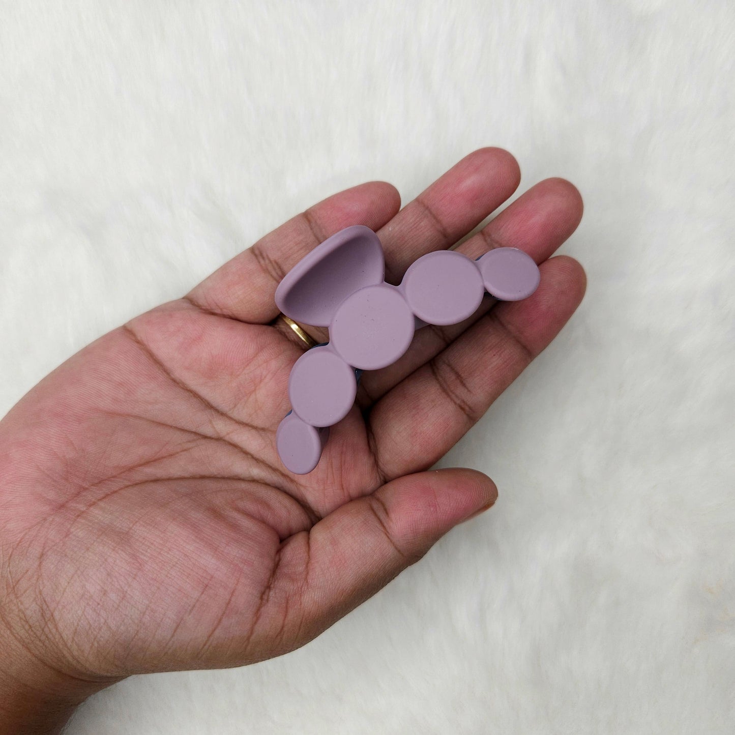 Matte Dual Tone Bubble Hair Claw