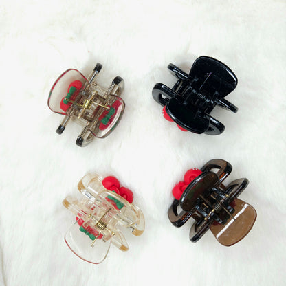 Cherry Charm Rectangular Hair Claw