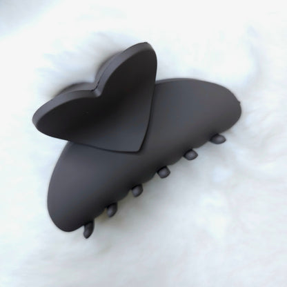 Heart Crescent Hair Claw