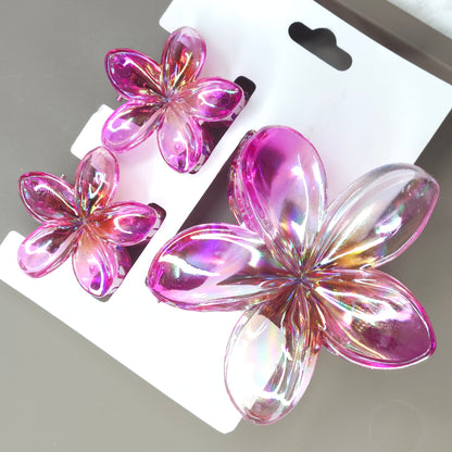 Trio Bloom Combo Hair Claws (Pack Of 3)